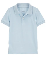 Toddler Ribbed Collar Polo Shirt