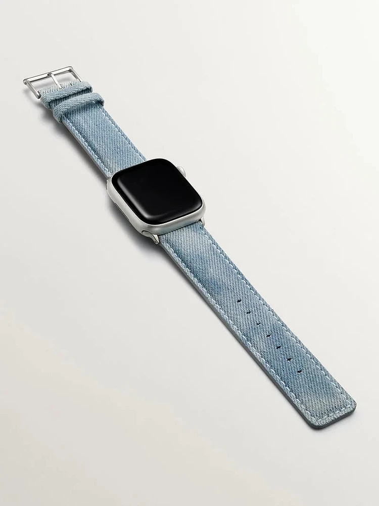 Correa Apple Watch tela azul claro