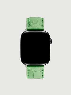 Correa Apple Watch cuero verde