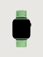 Correa Apple Watch cuero verde