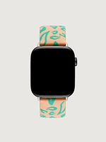 Correa Apple Watch cuero animal print