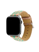 Correa Apple Watch cuero animal print