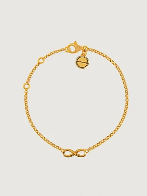 Pulsera infinito oro