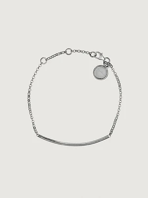 Pulsera tubo plata