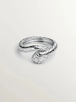 Anillo serpiente plata - 09