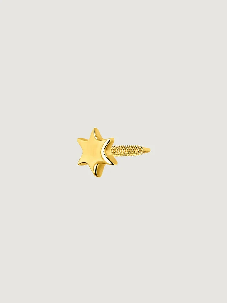 Piercing estrella oro 9 kt