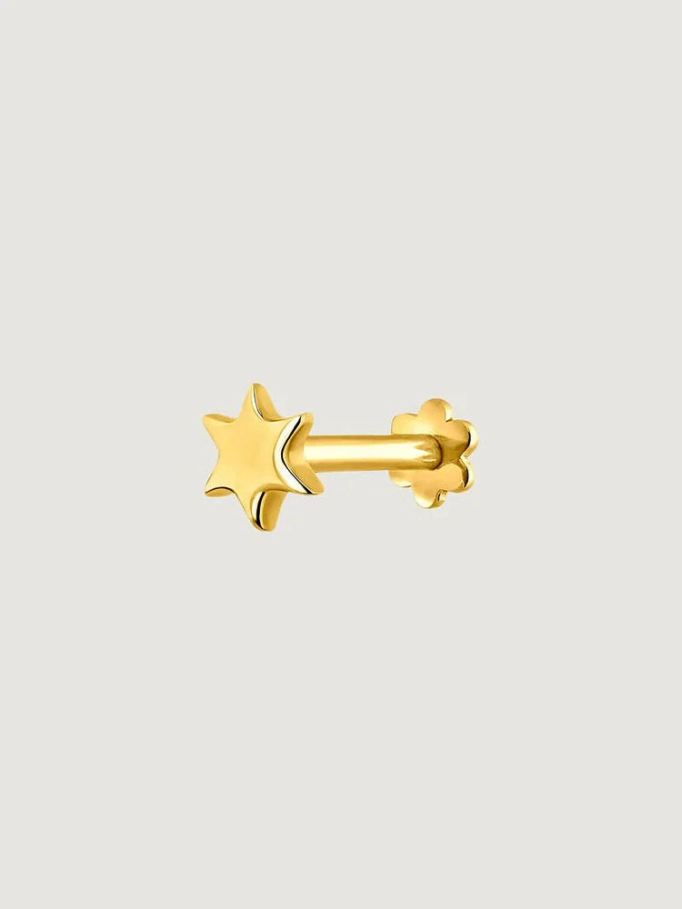 Piercing estrella oro 9 kt