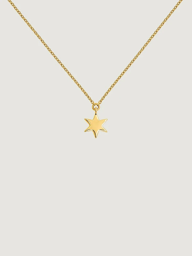 Collar estrella oro 9 kt