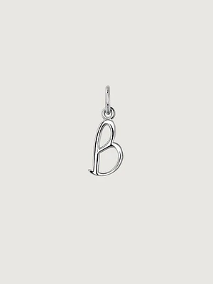 Charm letra B plata 