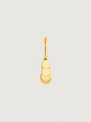 Piercing aro esferas grande oro 9 kt