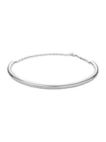 Chocker liso de plata