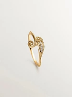 Anillo camaleón de oro amarillo 18kt con diamantes - 11