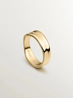 Anillo irregular de plata bañada en oro amarillo 18kt - 11