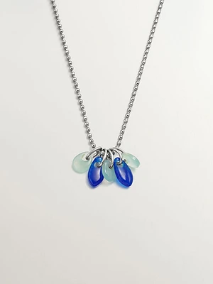 Collar de plata 925 con jade azul