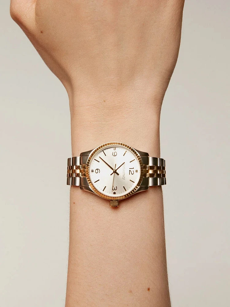 Reloj St. Barth armis oro y gris 