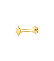 Pendiente piercing estrella grande oro 9 kt