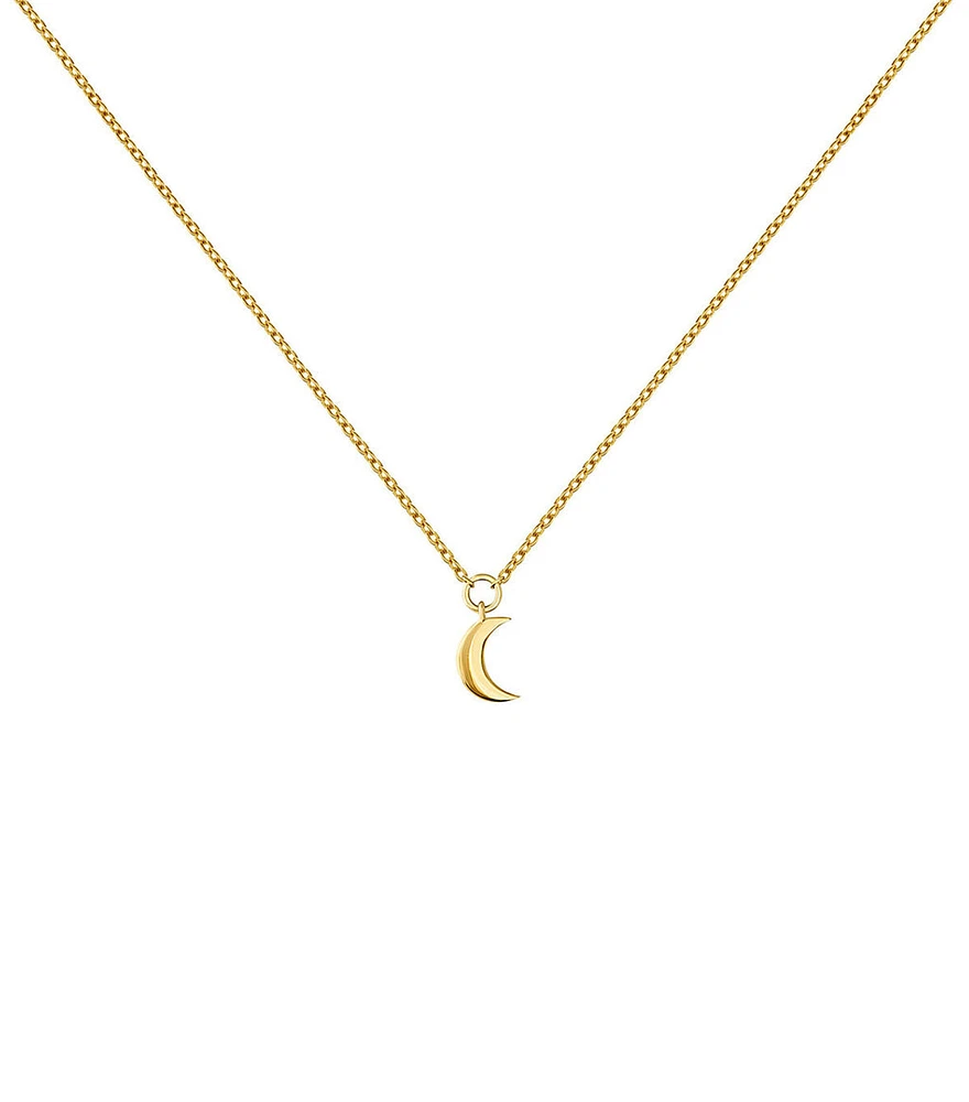 Collar colgante luna oro 9 kt