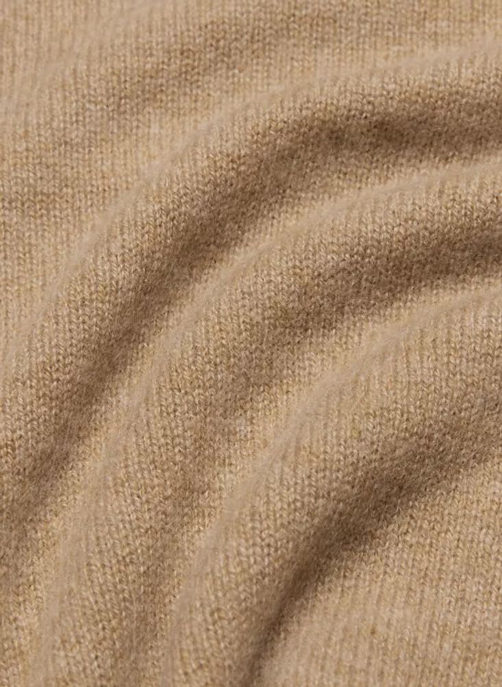 The Group by Babaton Women's Format Luxe Cashmere Turtleneck Sweater in Natural Tan Size Xs