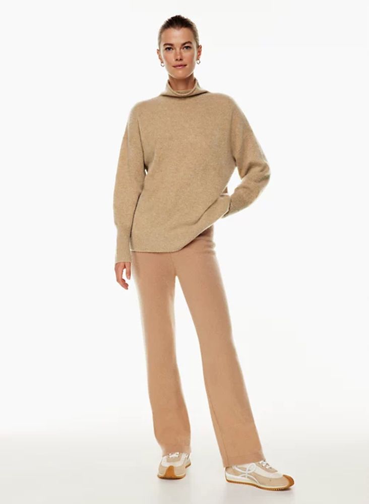 The Group by Babaton Women's Format Luxe Cashmere Turtleneck Sweater in Natural Tan Size Xs