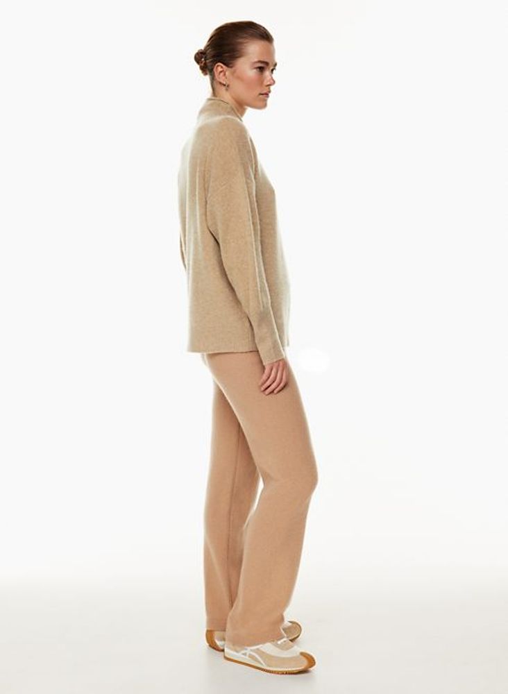 The Group by Babaton Women's Format Luxe Cashmere Turtleneck Sweater in Natural Tan Size Xs