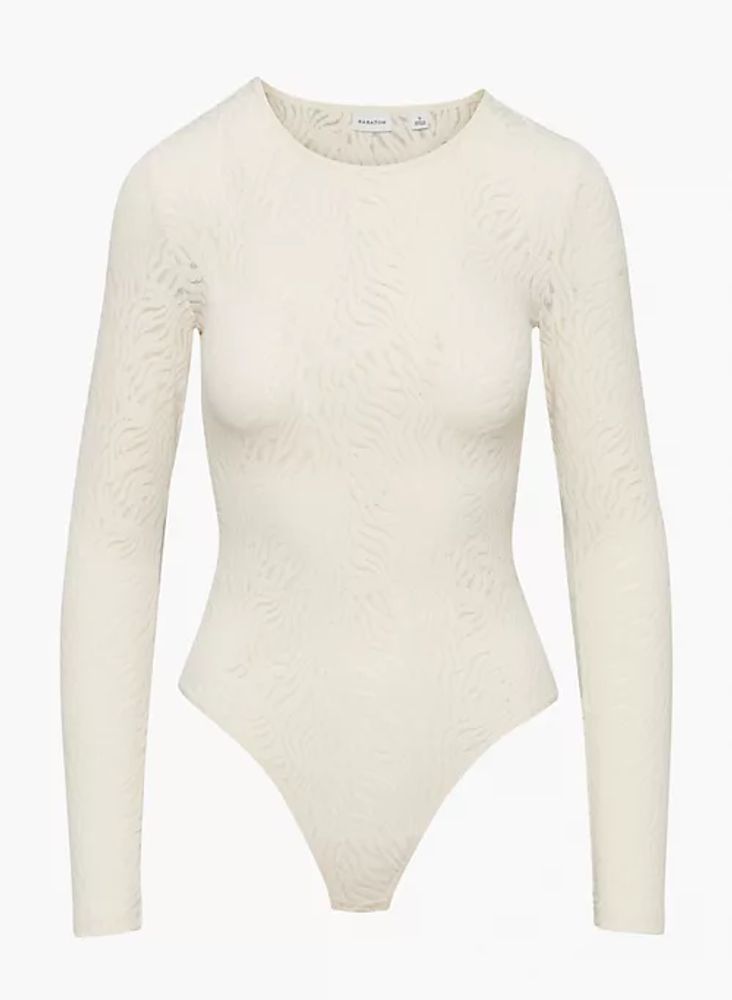 AE Long-Sleeve Lace Bodysuit