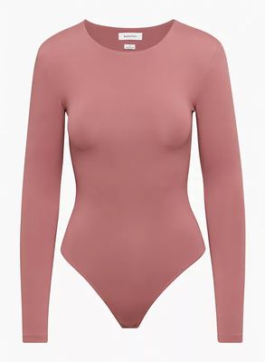 contour shoulder pad longsleeve bodysuit