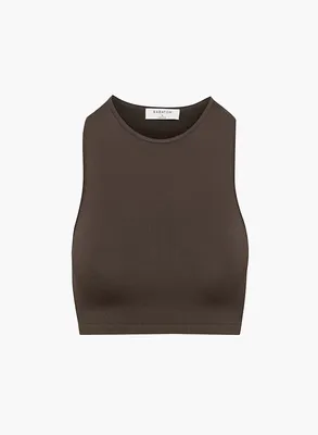 Sculpt Knit Racer Cropped Tank