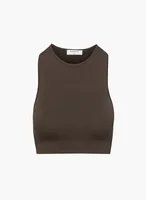 Sculpt Knit Racer Cropped Tank