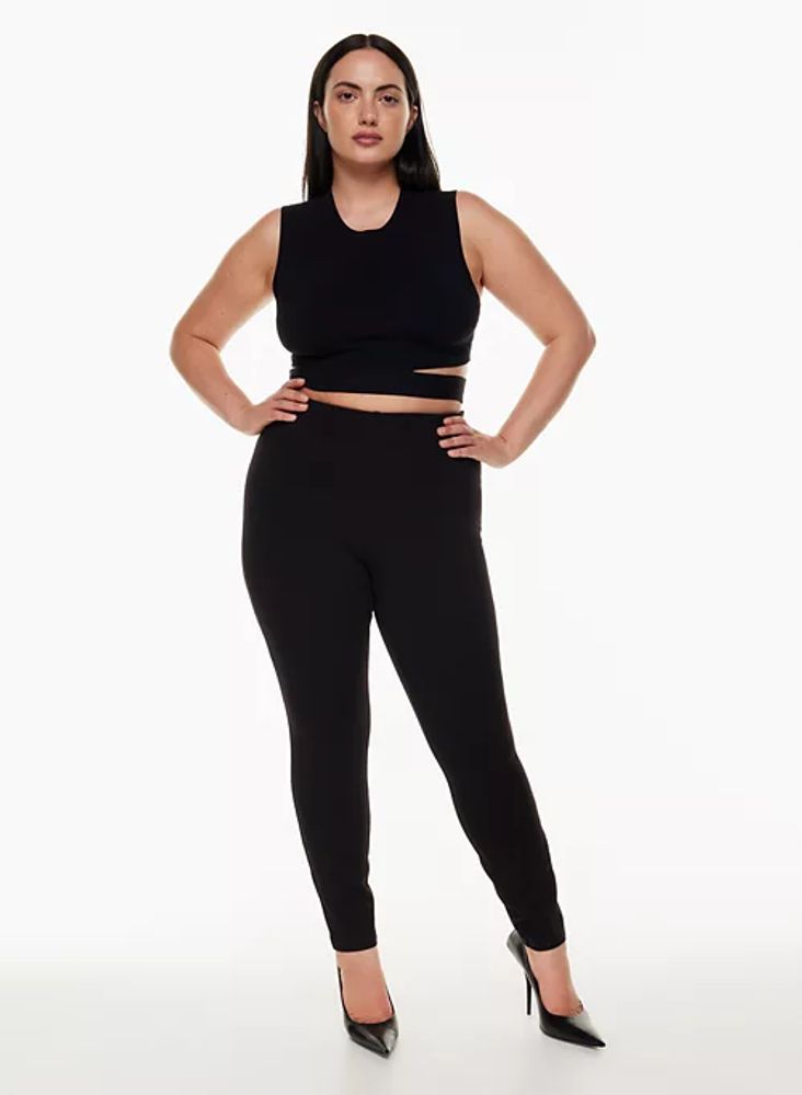 Melanie Plus-Size Cropped Ponte Pants