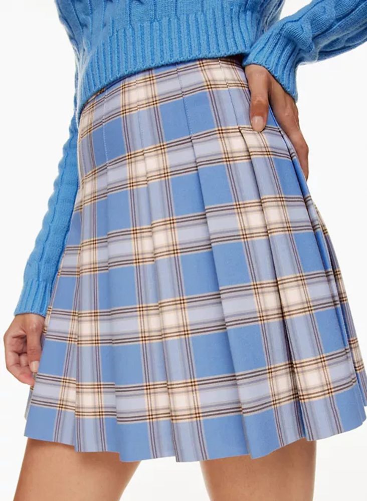 Olive Mini Pleated Skirt