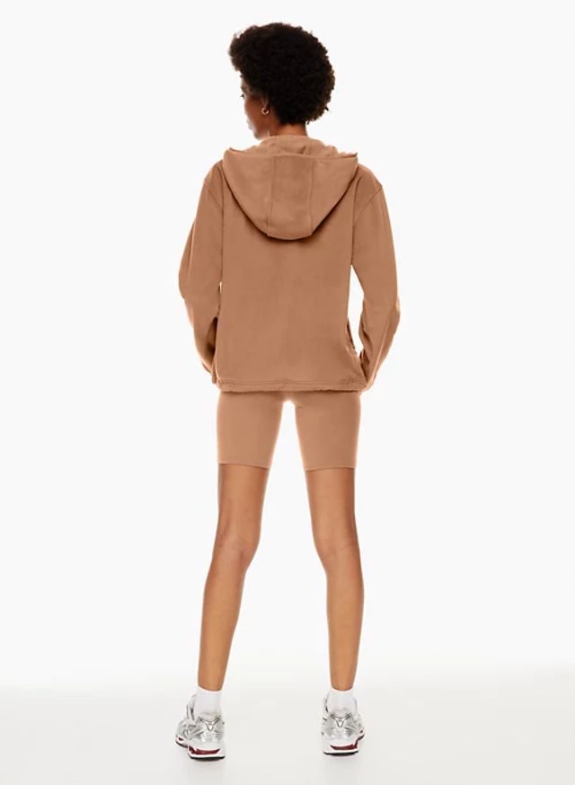 Tna Women's Sno Polar Oversized Zip Hoodie Sweatshirt in Turner Tp/Humus BGE Size Large