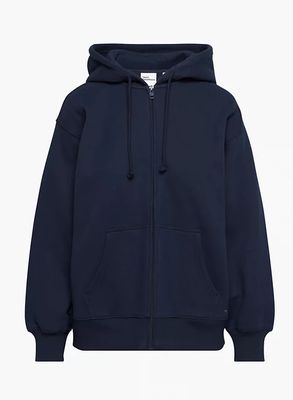 cozy fleece boyfriend zip hoodie