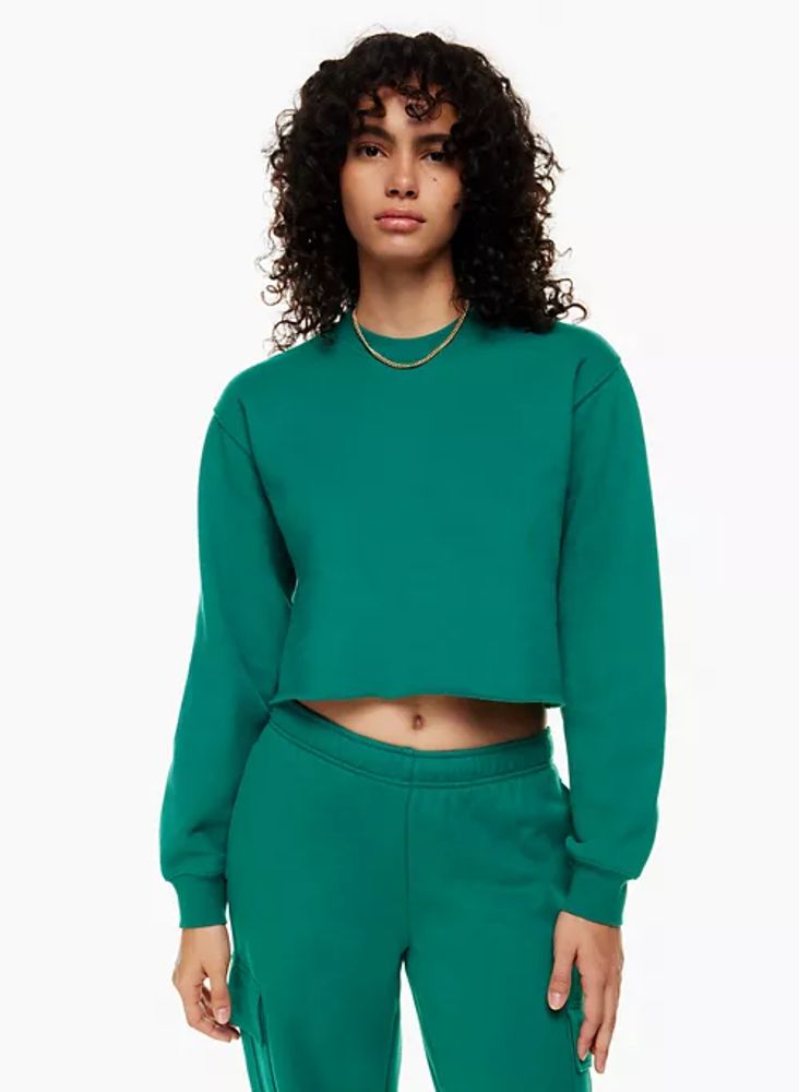 Aritzia Cozy Fleece Perfect Cropped Sweatshirt | Centre Eaton de Montréal