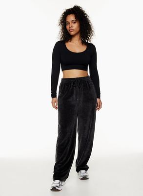 relaxed velour sweatpant