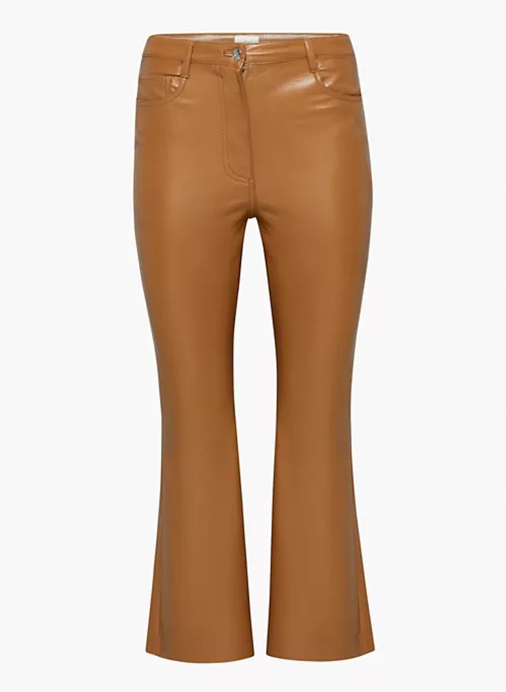 Kick It Brown High-Waisted Trouser Pants