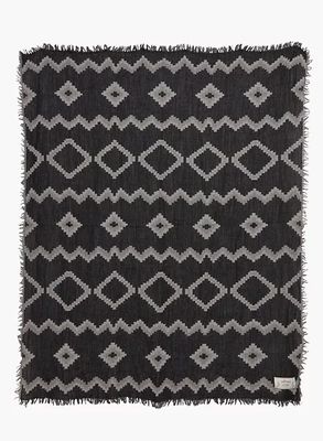 diamond mosaic blanket scarf