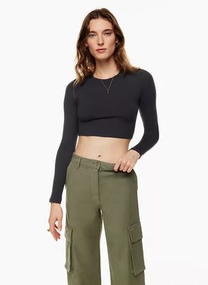 go-to cropped longsleeve