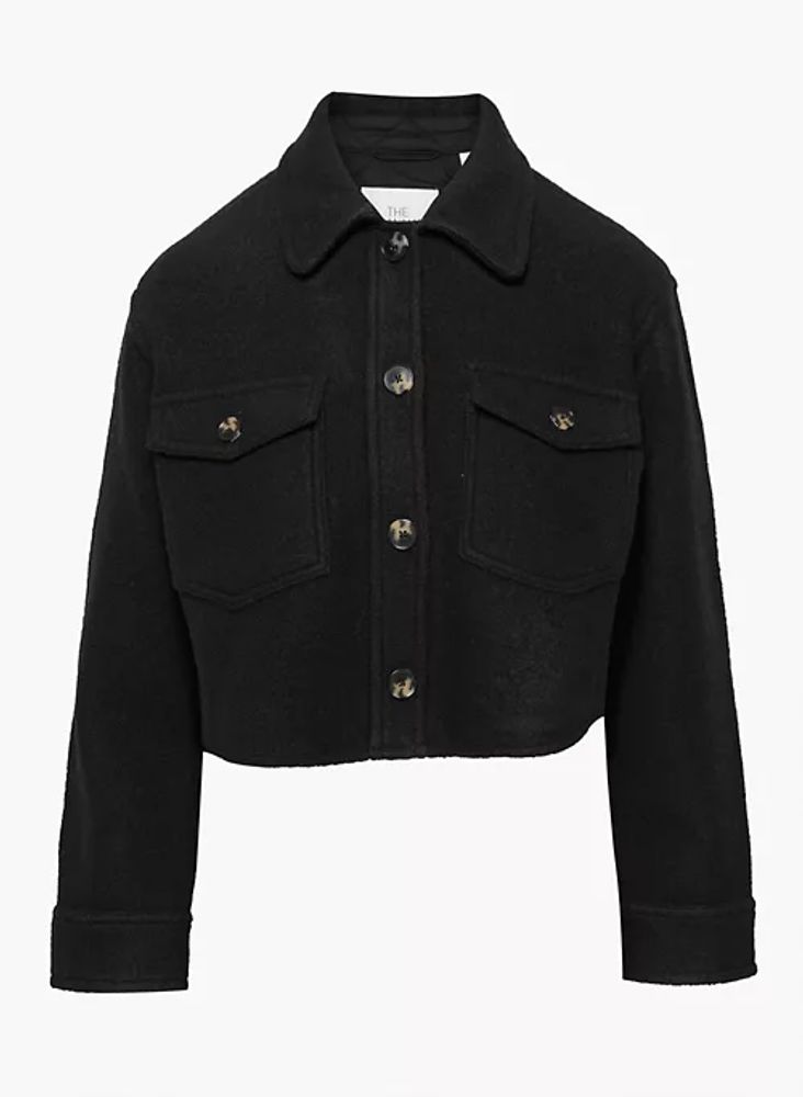 The Ganna Cropped Shirt Jacket