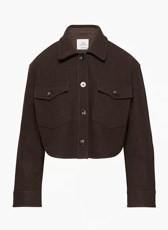 Wilfred Free The Ganna Cropped Shirt Jacket