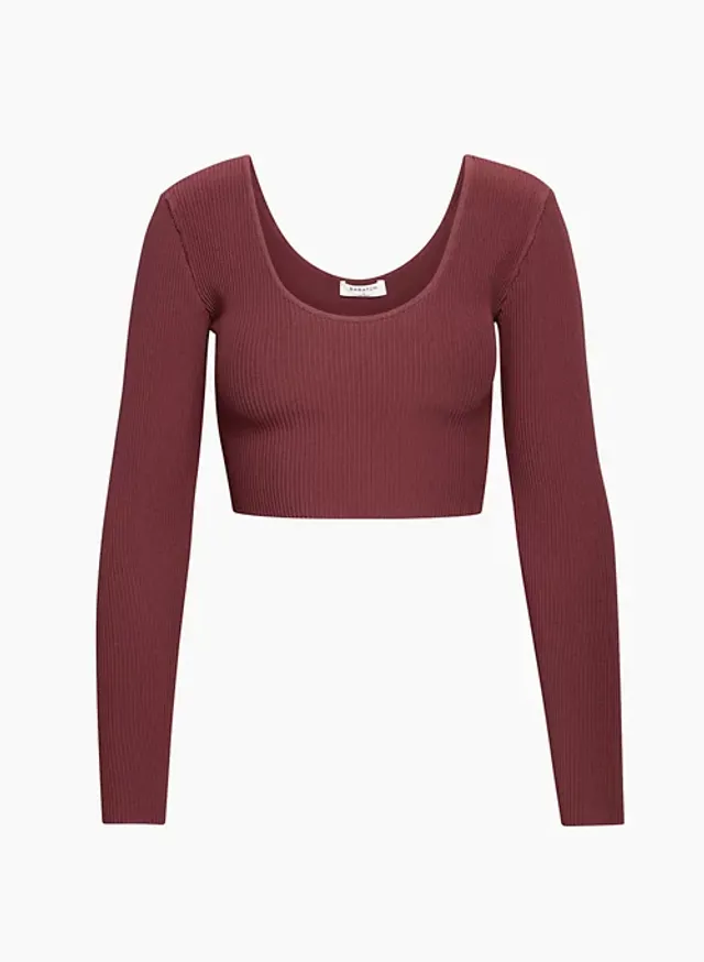 Aritzia Sculpt Knit Tank Maroon, Women's Fashion, Tops, Other Tops on  Carousell