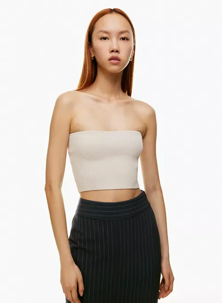 Sculpt Knit Cropped Tube Top