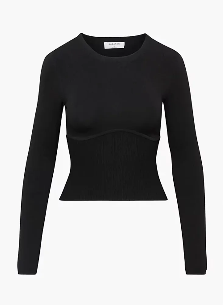 Lala Cropped Knit Top - Adorn Boutique