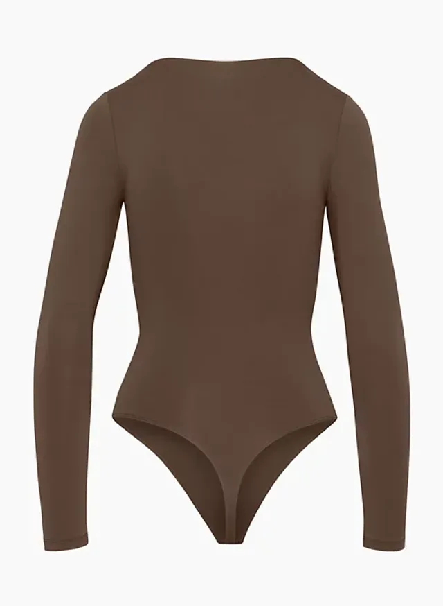 The Group by Babaton Women's Soft Contour Bodysuit in Smokey Taupe