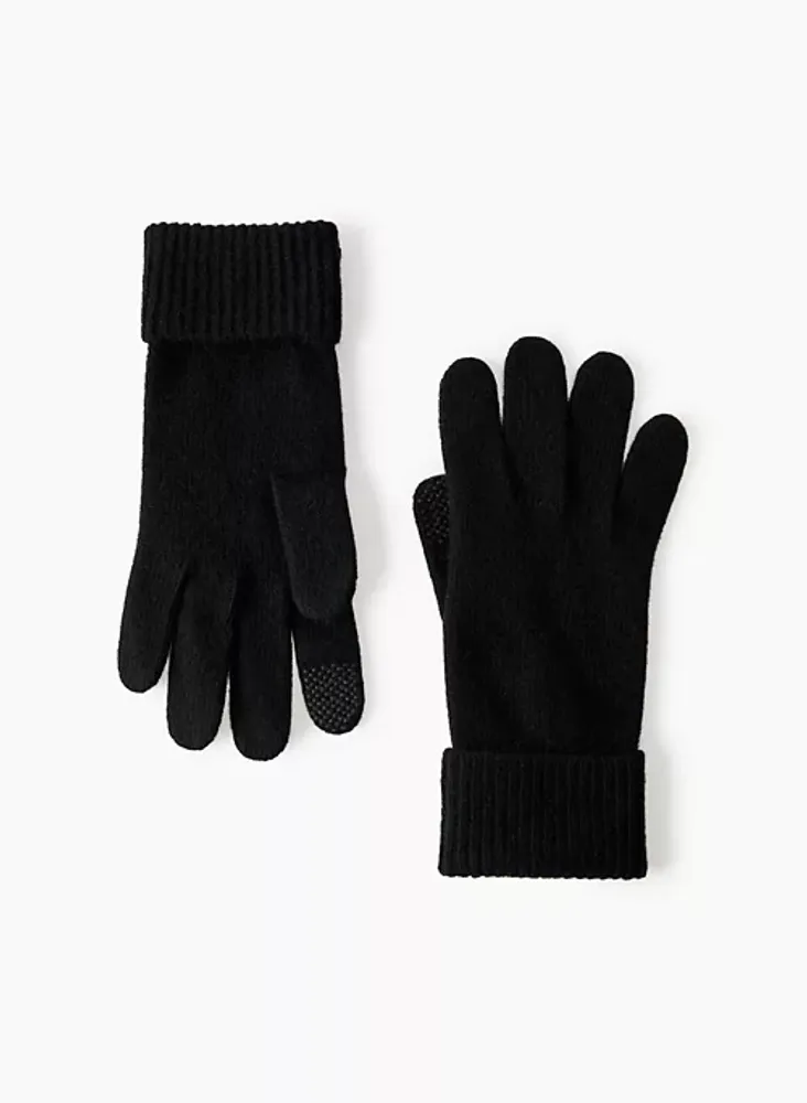 New Cuffed Tech Cashmere Gloves