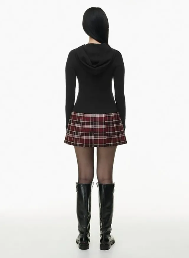 Pleated Mini Skirt (Black, Mocha) – BLANKWardrobe