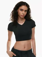 Hold It Ortiz V Neck Cropped T Shirt