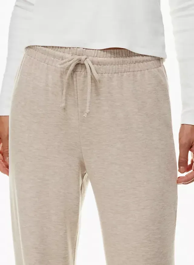 Ardene Slouchy Sweatpants in Beige, Size, Polyester/Cotton, Fleece-Lined