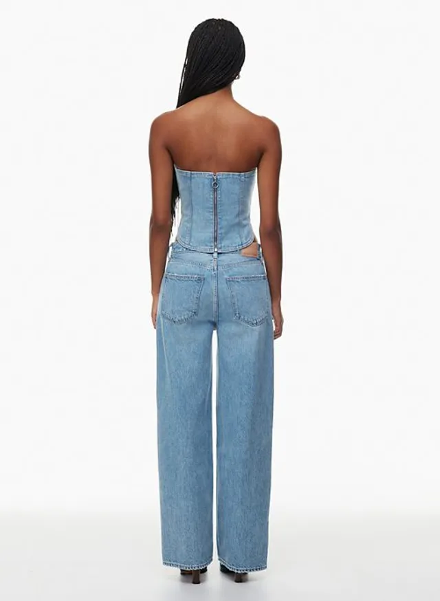 Denim Forum THE '90S DEBBIE DENIM BUSTIER