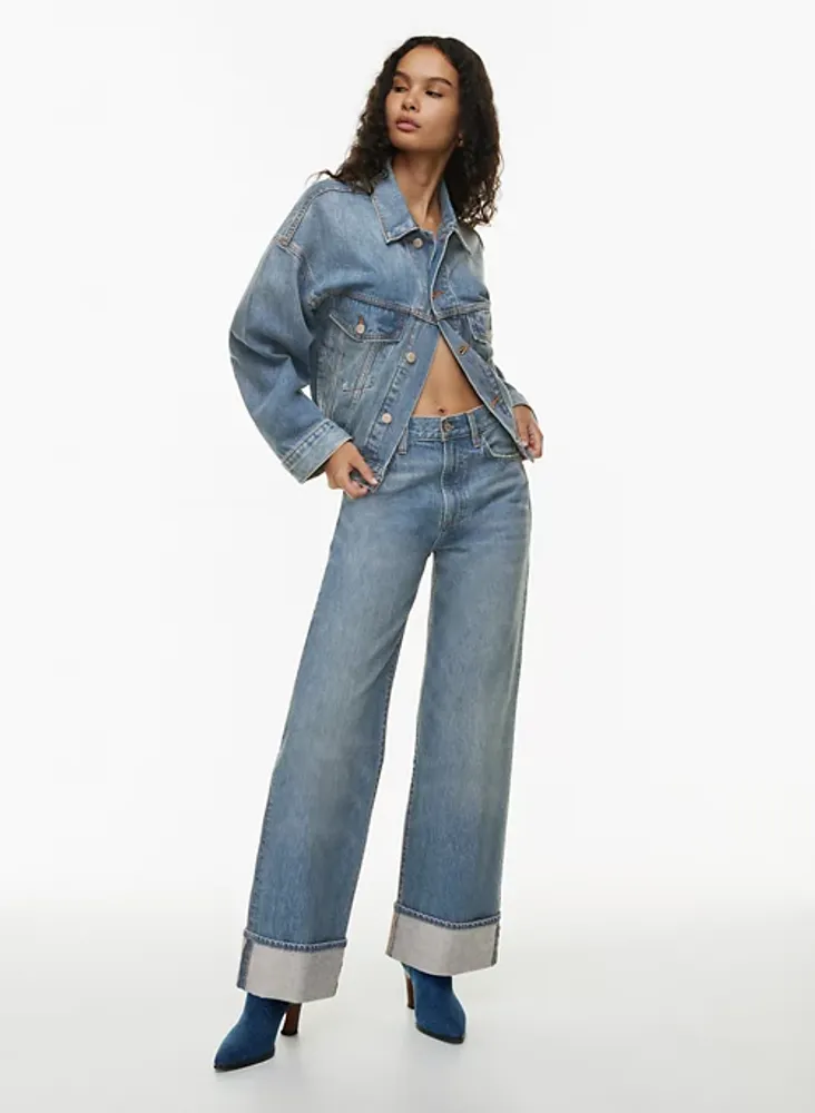 The '90S Hi Rise Loose Cuff Jean