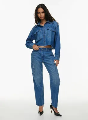 The '90S Edie Lo Rise Cargo Jean